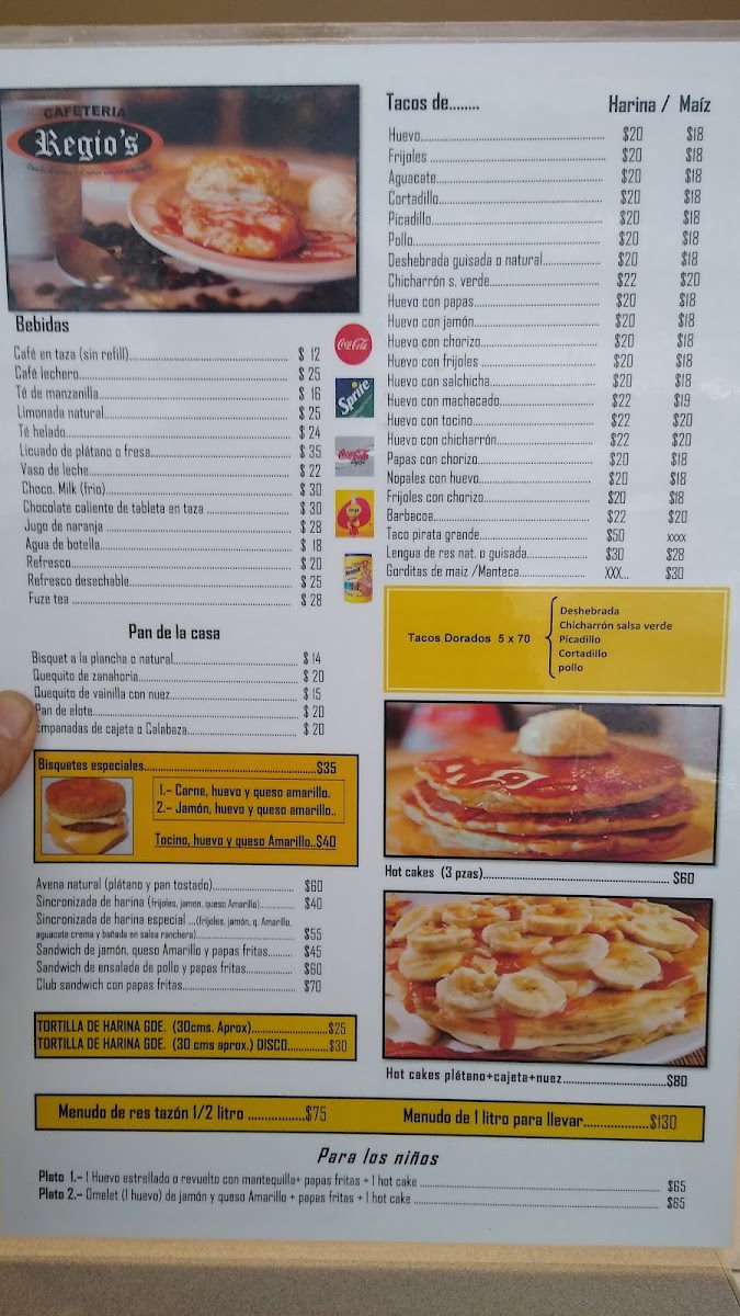 Cafetería Regio's Menu - Image 6